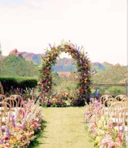 Arche florale pour cérémonie